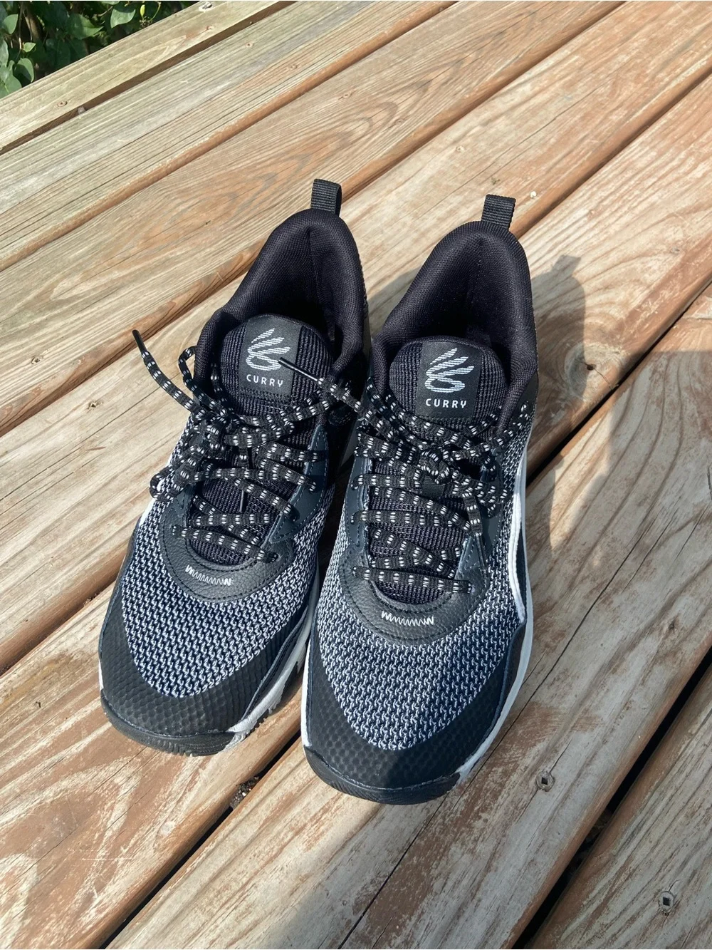 Under Armour Black and Grey Men's Basketball Sneakers